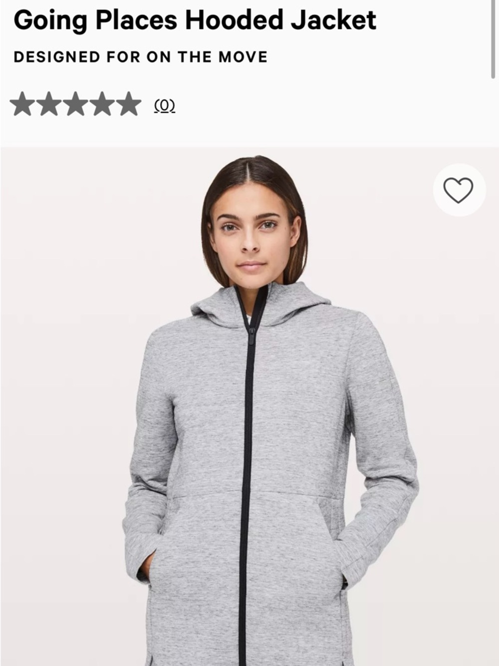 lululemon athletica Going Places Hooded Jacket - Heather Gray